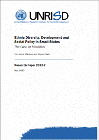 Ethnic Diversity, Development and Social Policy in Small States: The Case of Mauritius